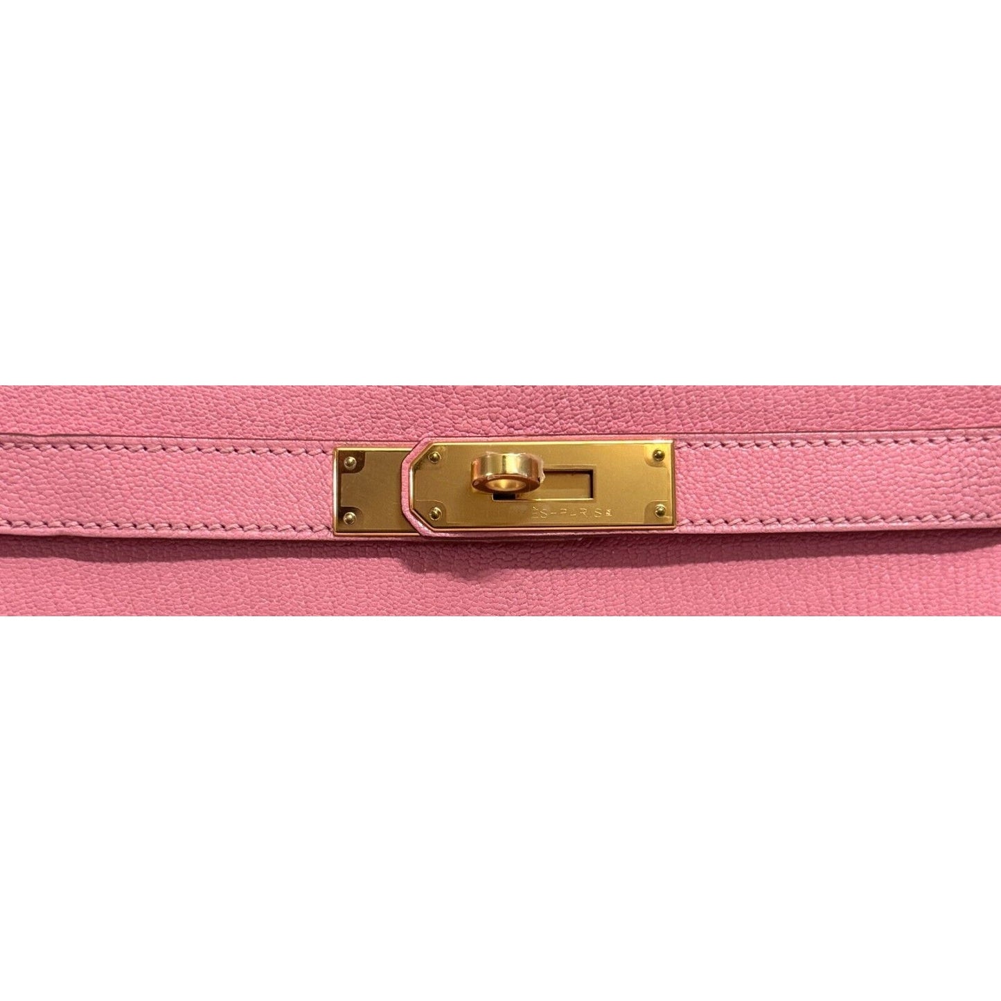 Hermes Kelly 28 Sellier Rose Confetti Pink Chevre Leather Gold Hardware RARE