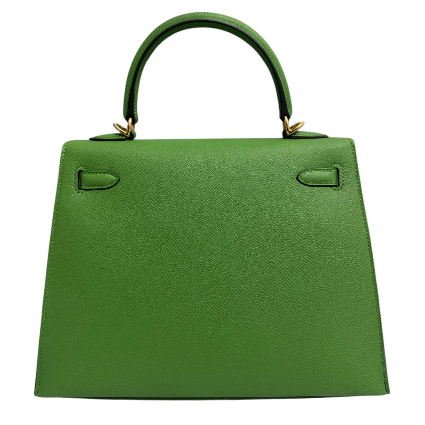 Hermes Kelly 25 Sellier Vert Yucca Green Epsom Leather Gold Hardware