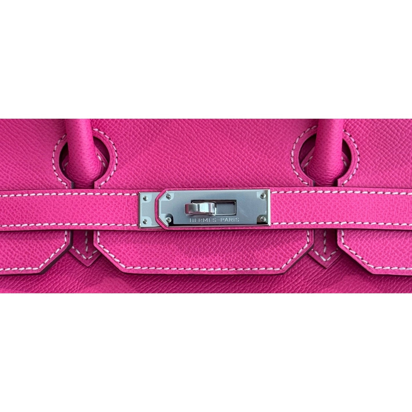 Hermes Birkin 35 Rose Tyrien Pink Epsom Leather Palladium Hardware RARE