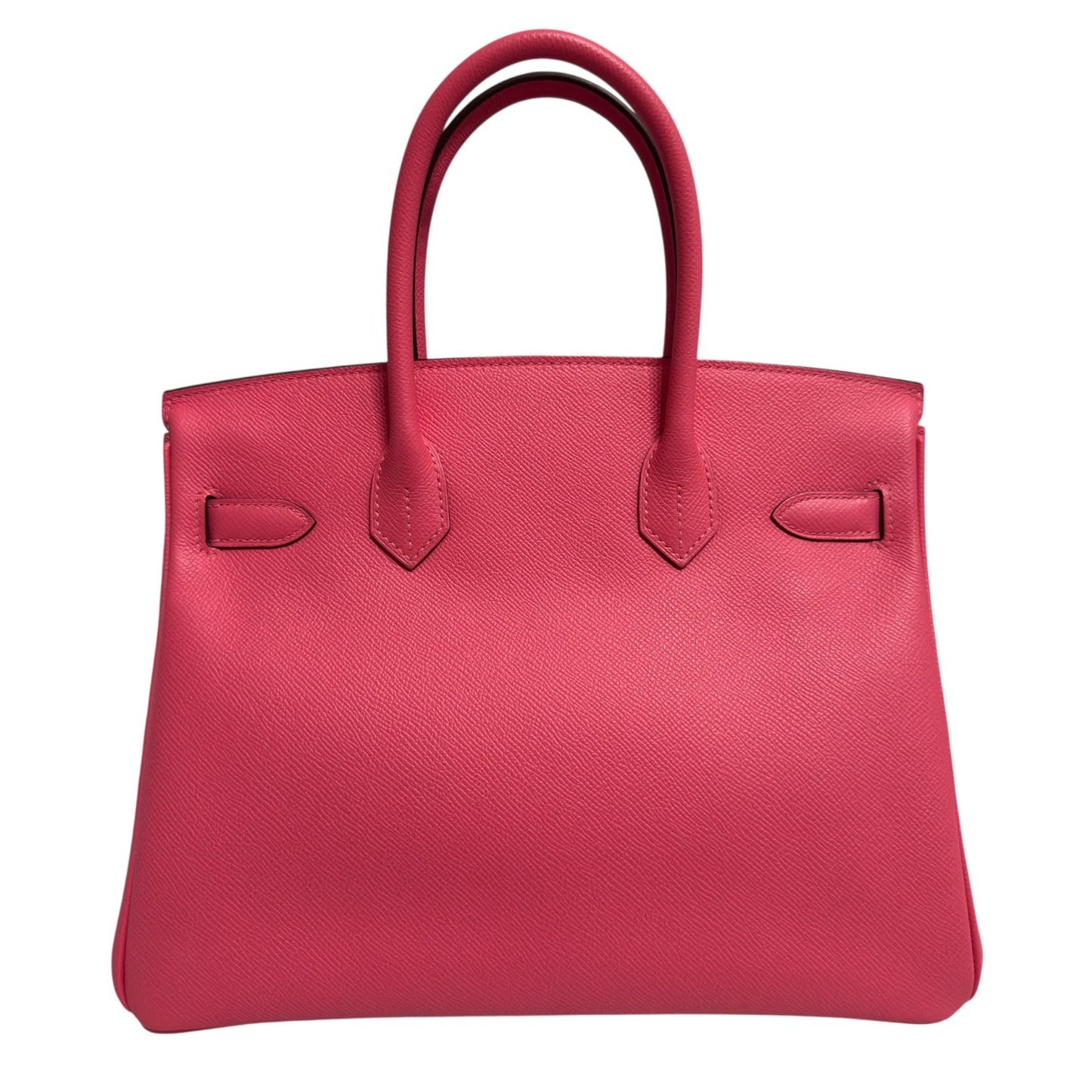 Hermes Birkin 30 Rose Azalee Pink Epsom Leather Palladium Hardware Handbag