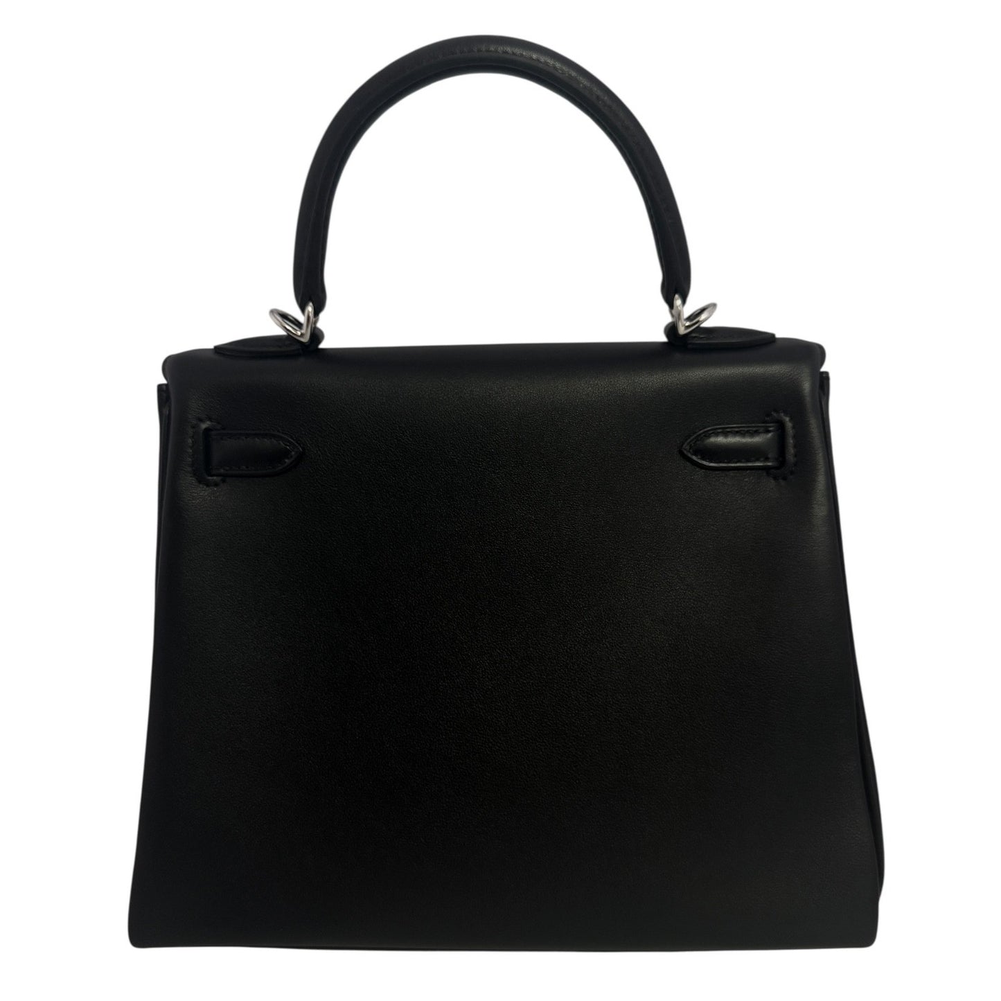 Hermes Kelly 25 Black Noir Cheri Leather Palladium Hardware New 2025
