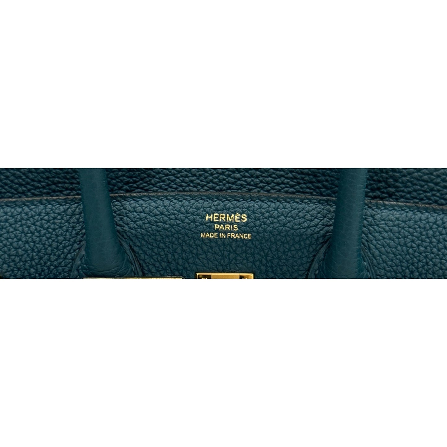Hermes Birkin 25 Blue Colvert Togo Leather Gold Hardware RARE