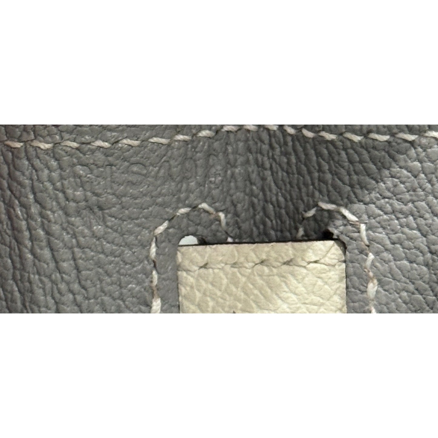 Hermes Kelly 28 Sellier Special Order Craie Gris Gray Epsom Leather Palladium