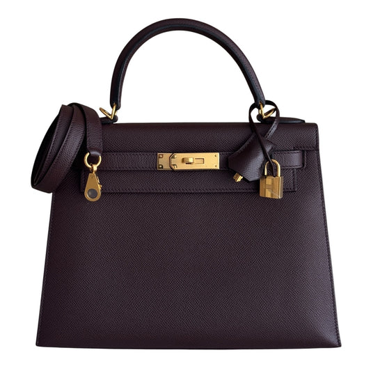 Hermes Kelly 28 Sellier Rouge Sellier Red Epsom Leather Gold Hardware RARE
