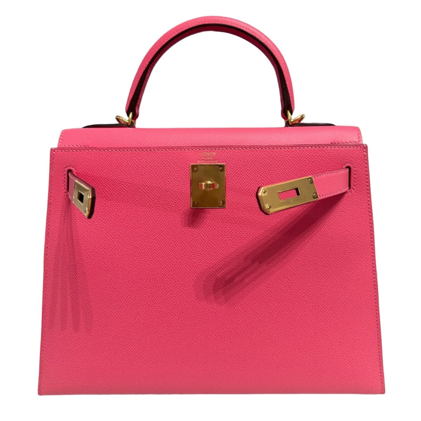 Hermes Kelly 28 Sellier Rose Azalee Azalea Pink Epsom Gold Hardware