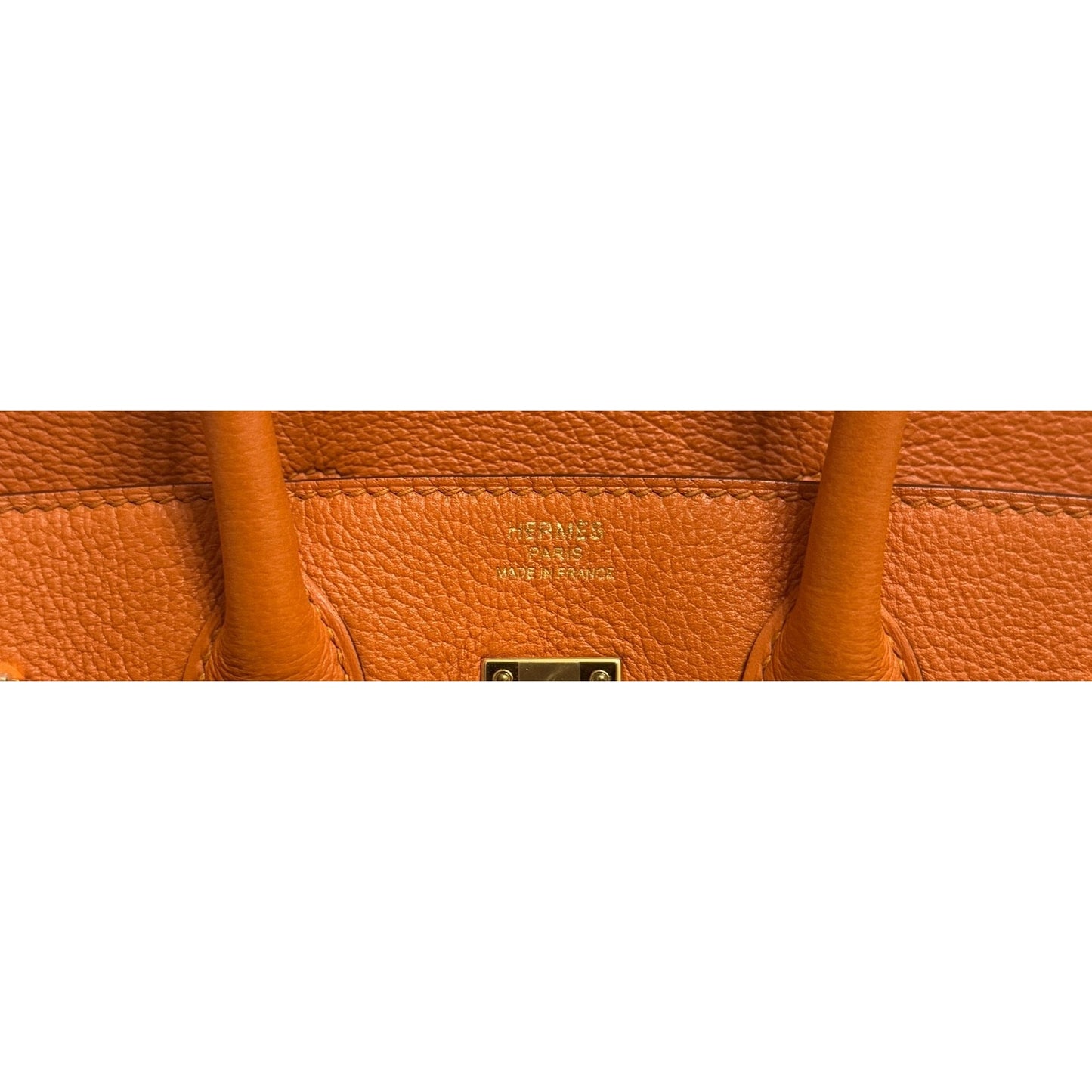 Hermes Birkin 25 Apricot Orange Leather Gold Hardware RARE