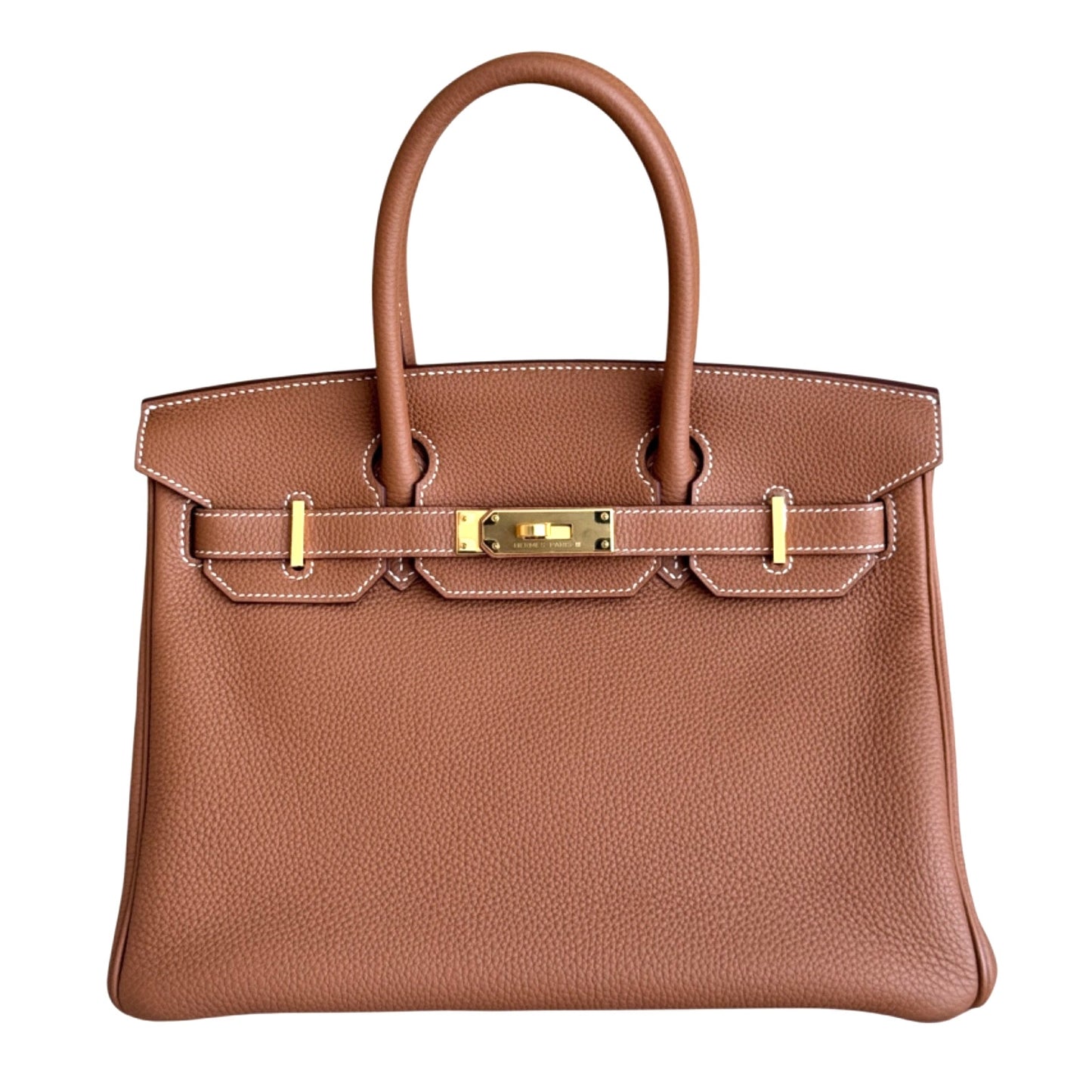 Hermes Birkin 30 Gold Tan Togo Leather Gold Hardware RARE
