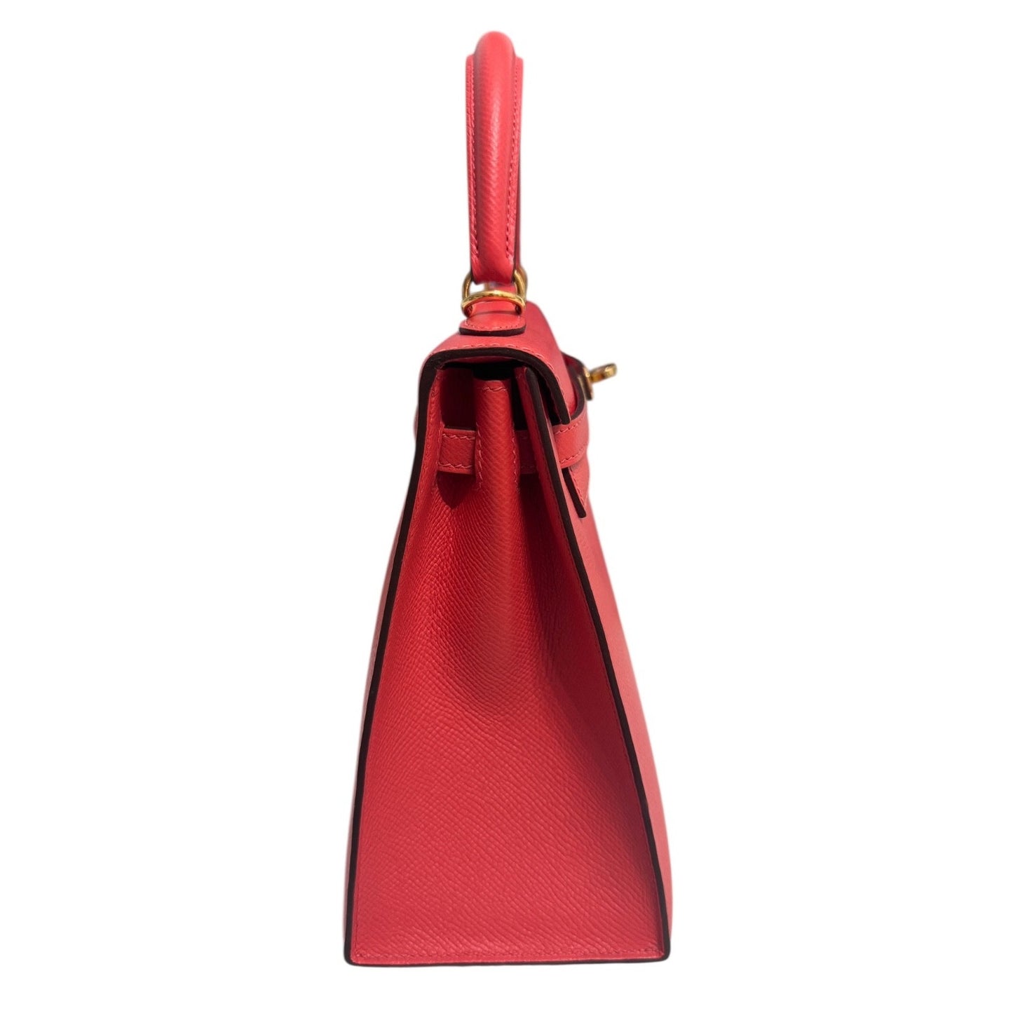 Hermes Kelly 25 Sellier Rose Jaipur Pink Epsom Leather Gold Hardware RARE