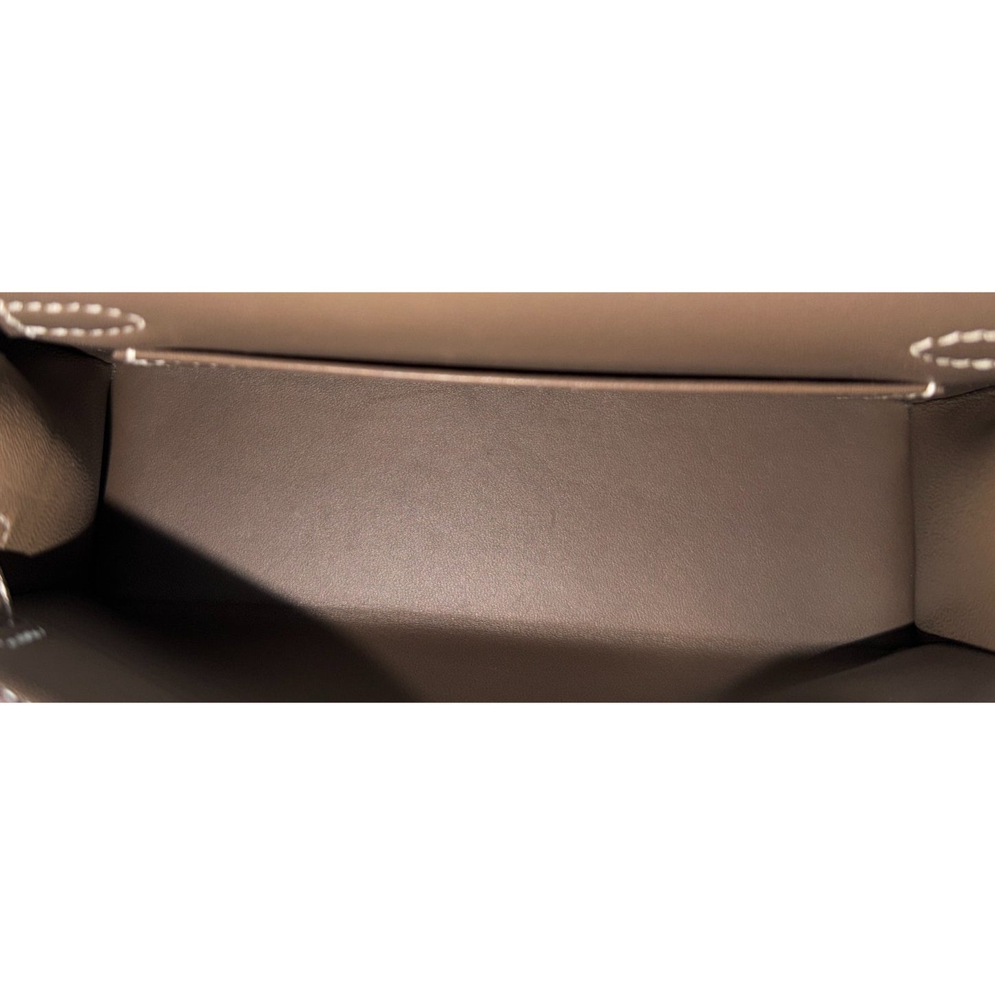 Hermes Kelly Mini 20 Etoupe Gray Epsom Leather Gold Hardware