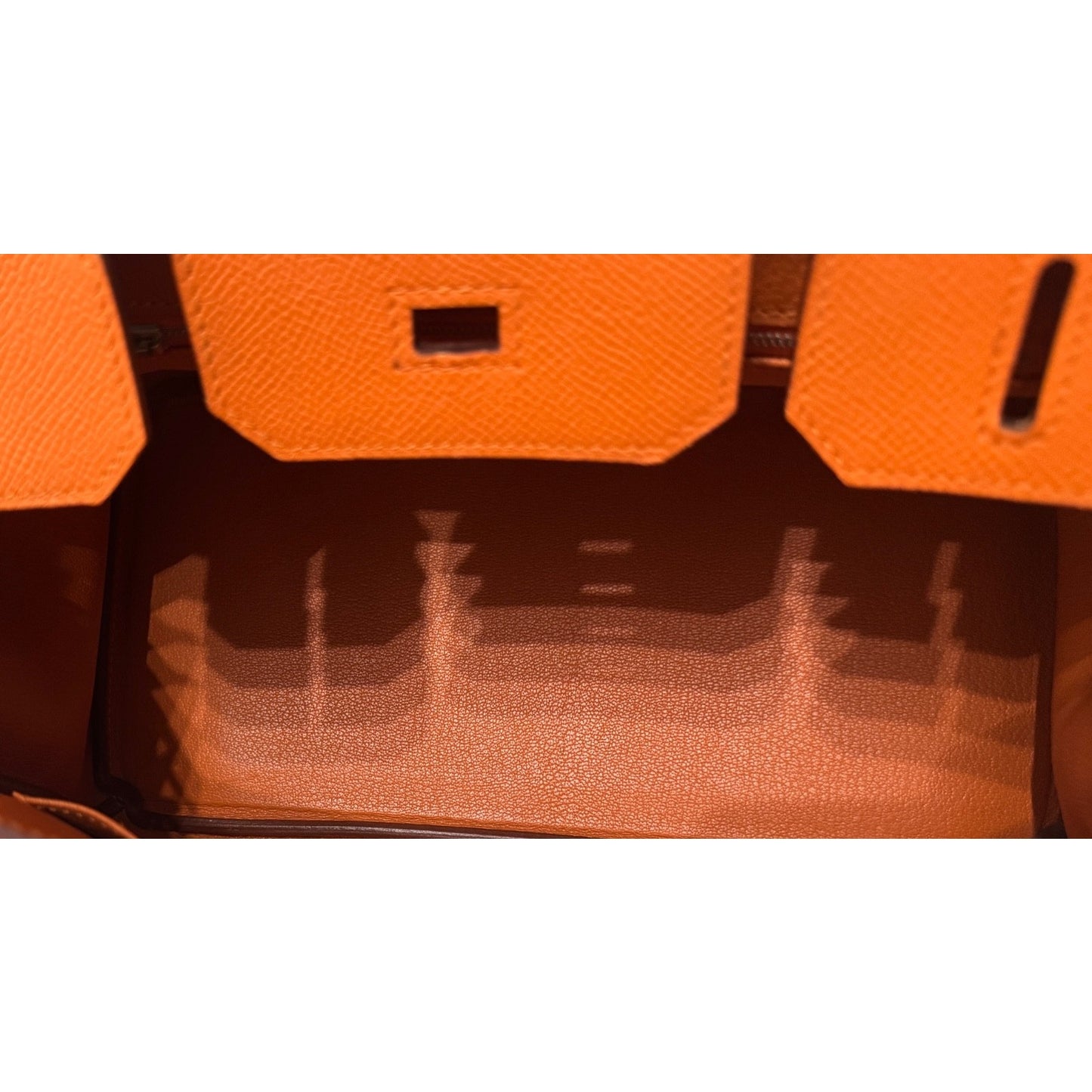 Hermes Birkin 30 OrangeEpsom Leather Palladium Hardware