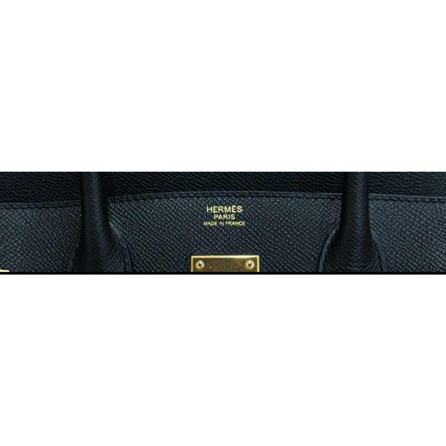 Hermes Birkin 30 Black Noir Epsom Leather Gold Hardware RARE