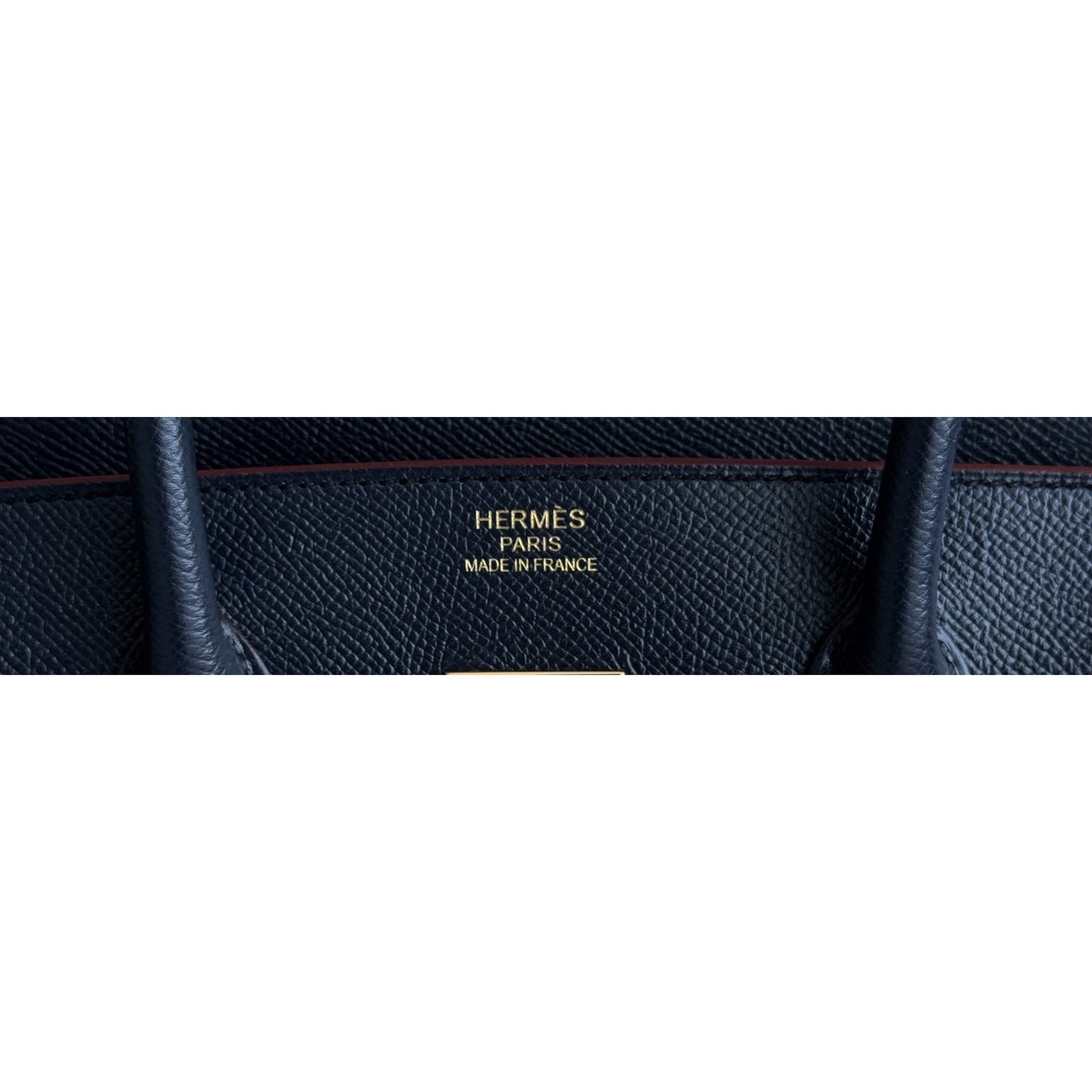 Hermes Birkin 35 Blue Indigo Rouge H Contour Epsom Leather Gold Hardware RARE