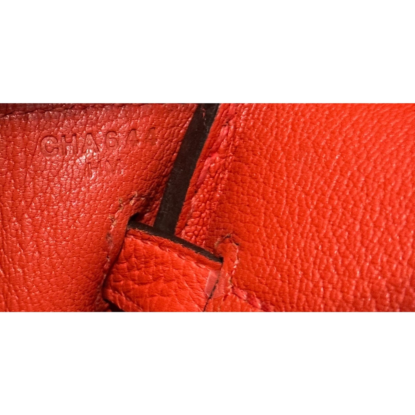 Hermes Birkin 25 Capucine Red Orange Togo Leather Palladium Hardware