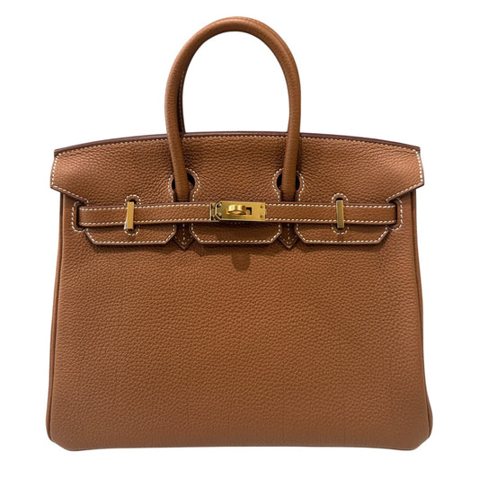 Hermes Birkin 25 Gold Tan Togo Leather Gold Hardware