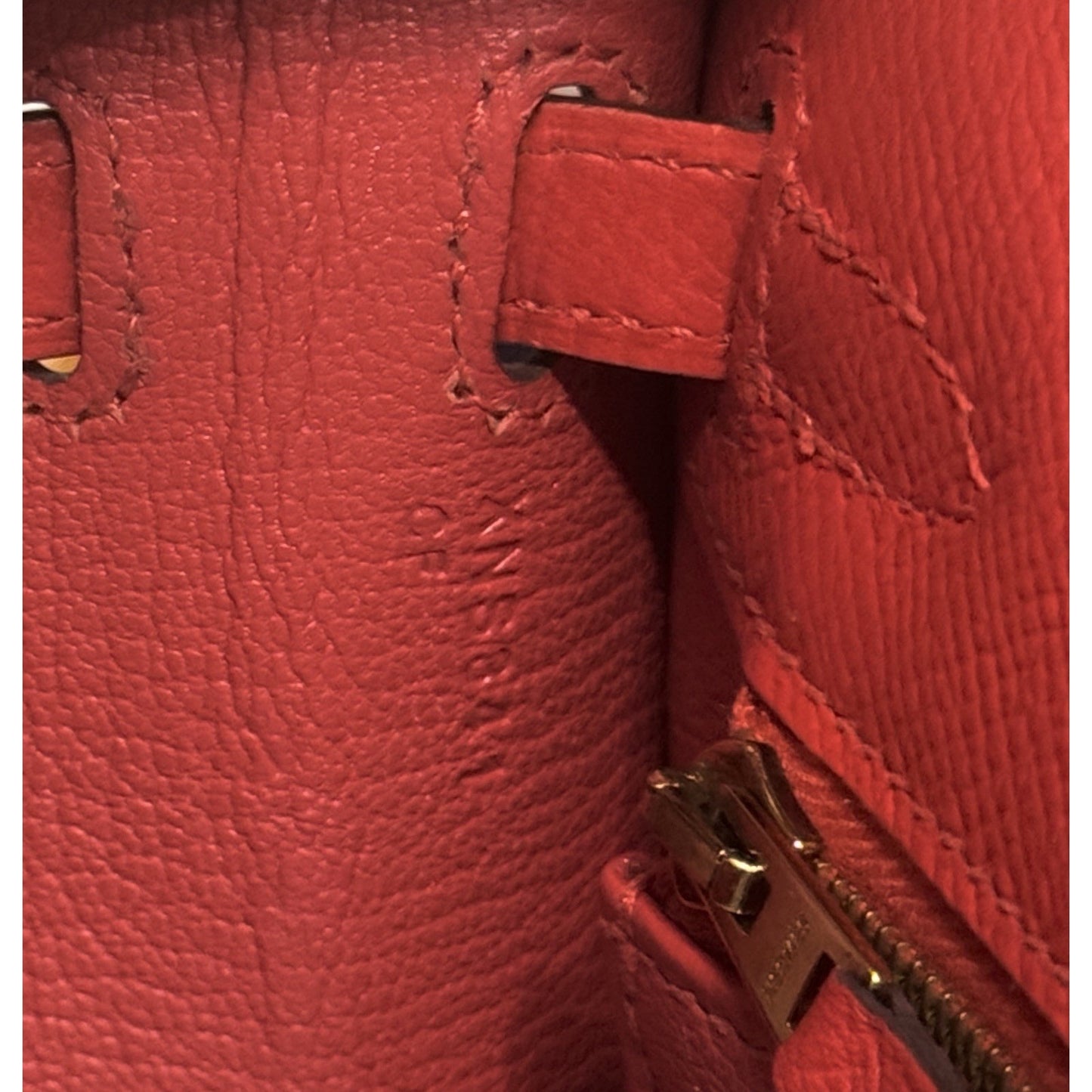 Hermes Kelly 25 Sellier Rouge Tomate Red Epsom Leather Gold Hardware RARE