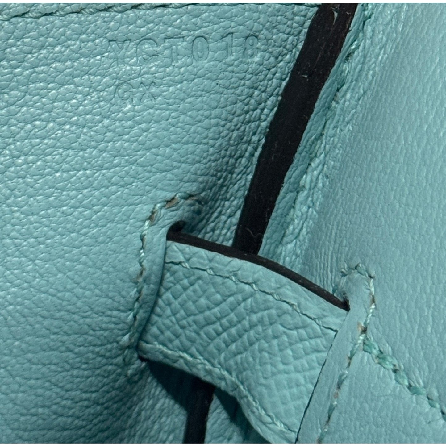 Hermes Birkin 35 Blue Atoll Epsom Leather Palladium Hardware RARE