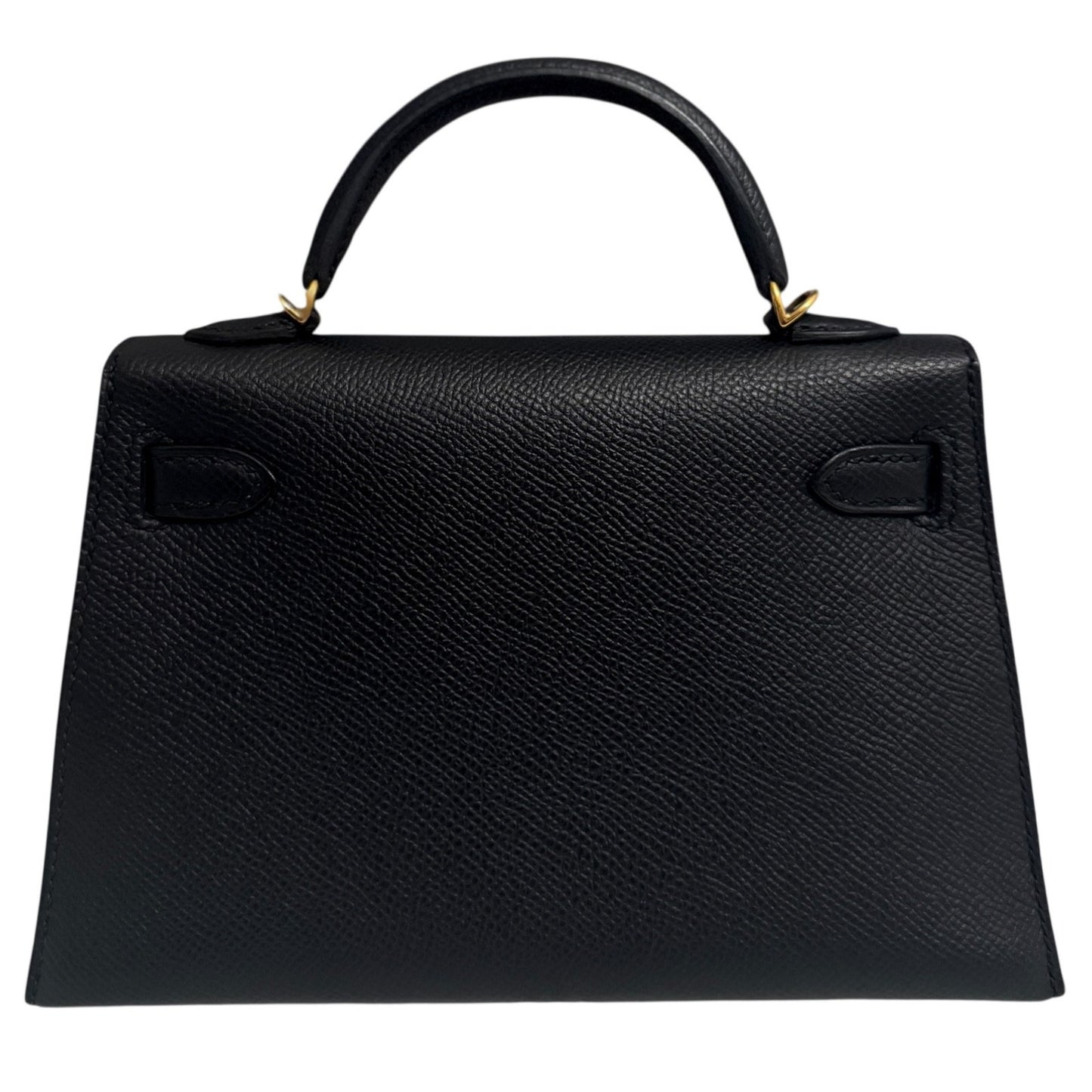 Hermes Kelly Mini 20 Black Noir Epsom Leather Gold Hardware
