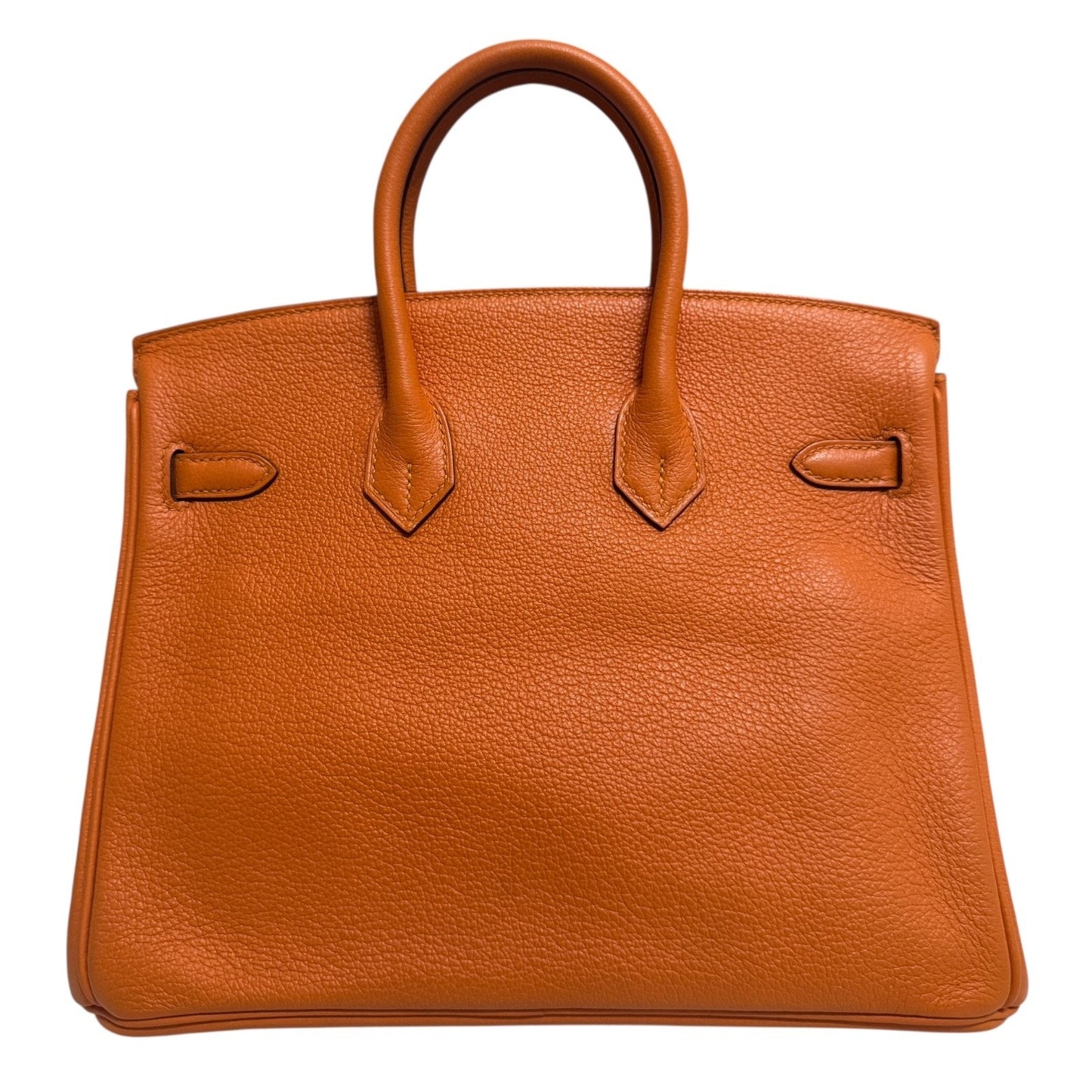 Hermes Birkin 25 Apricot Orange Leather Gold Hardware RARE