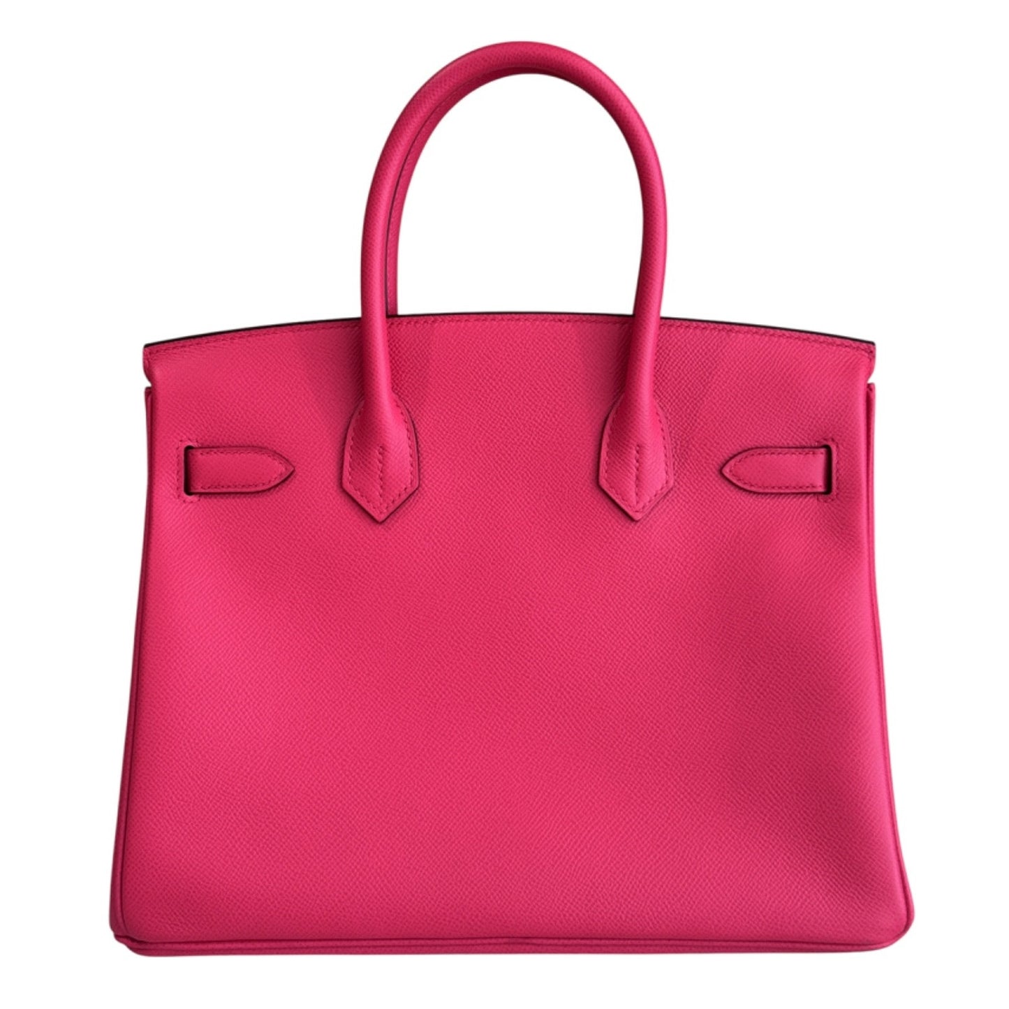 Hermes Birkin 30 Rose Extreme Pink Epsom Leather Gold Hardware Handbag RARE