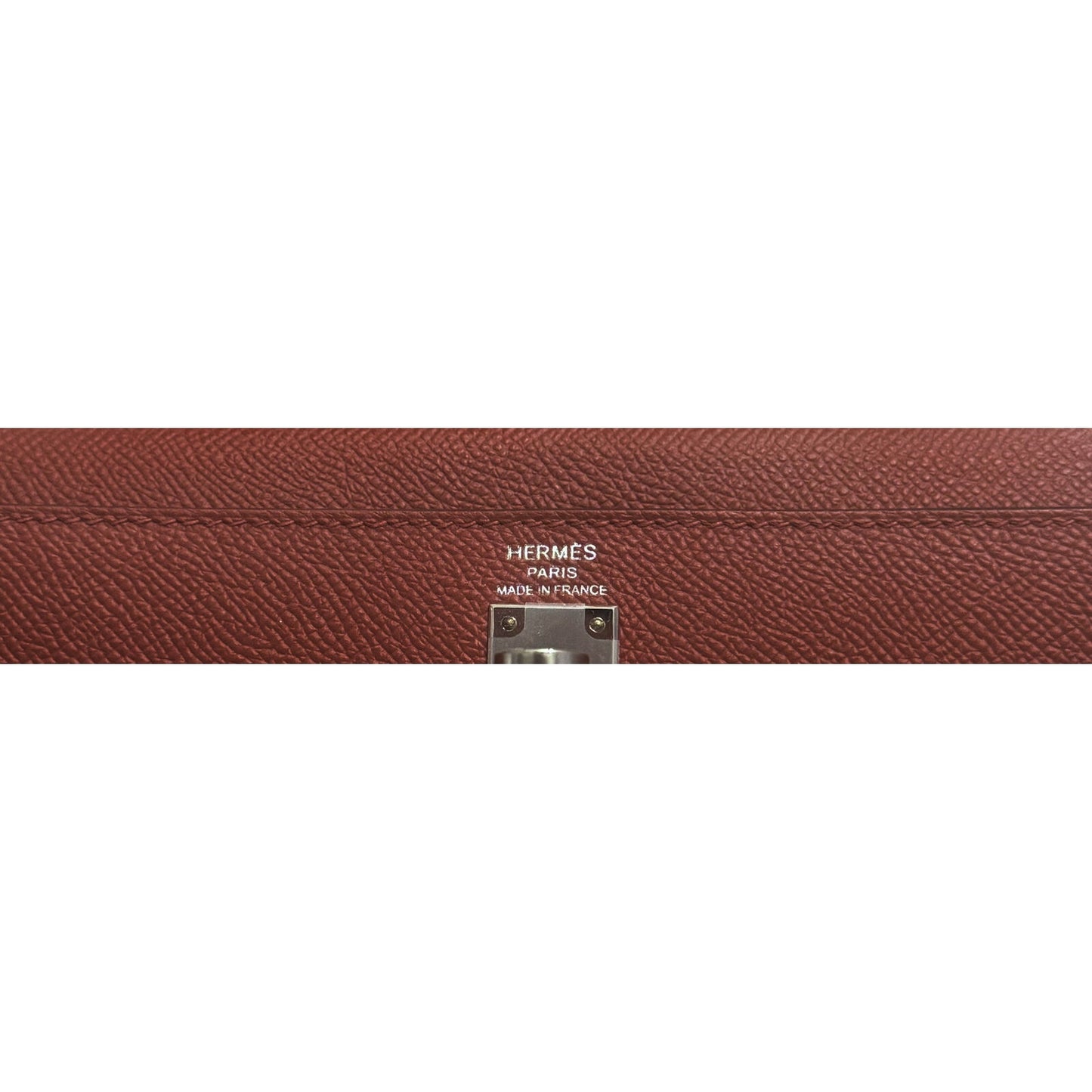 Hermes Kelly 25 Sellier Rouge Venetian Red Epsom Leather Palladium Hardware