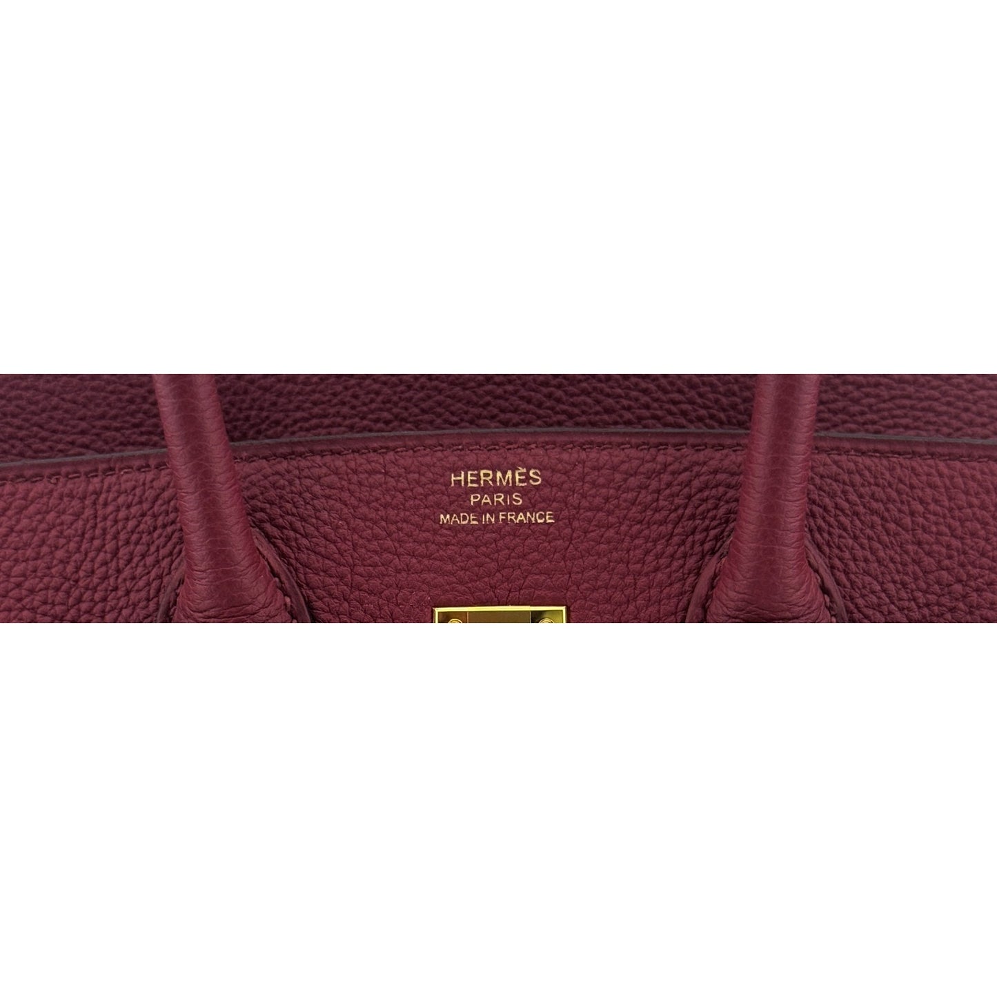Hermes Birkin 25 Rouge Grenat Red Togo Leather Gold Hardware