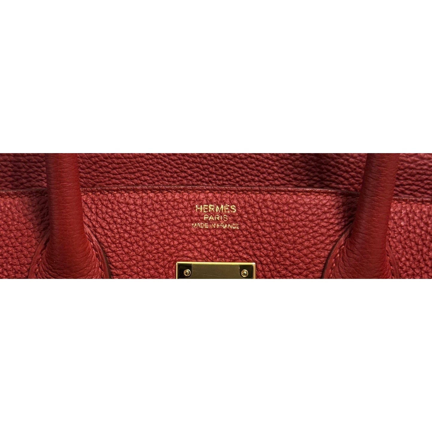 Hermes Birkin 30 Rouge Vif Red Togo Leather Gold Hardware