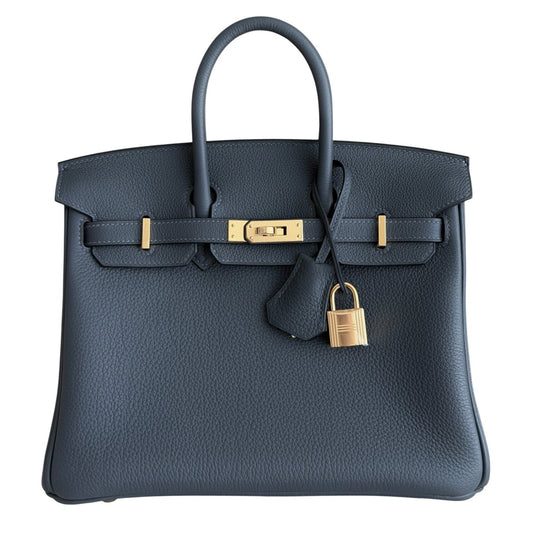 Hermes Birkin 25 Gris Misty Gray Blue Togo Leather Gold Hardware 2026