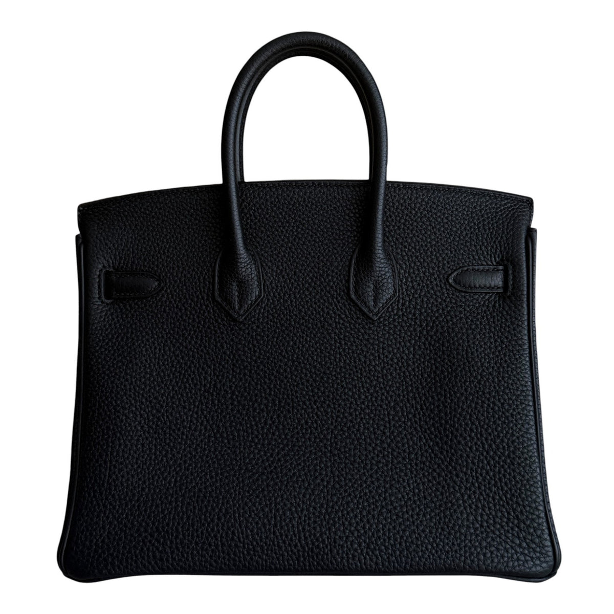 Hermes Birkin 25 Black Noir Togo Leather Gold Hardware RARE