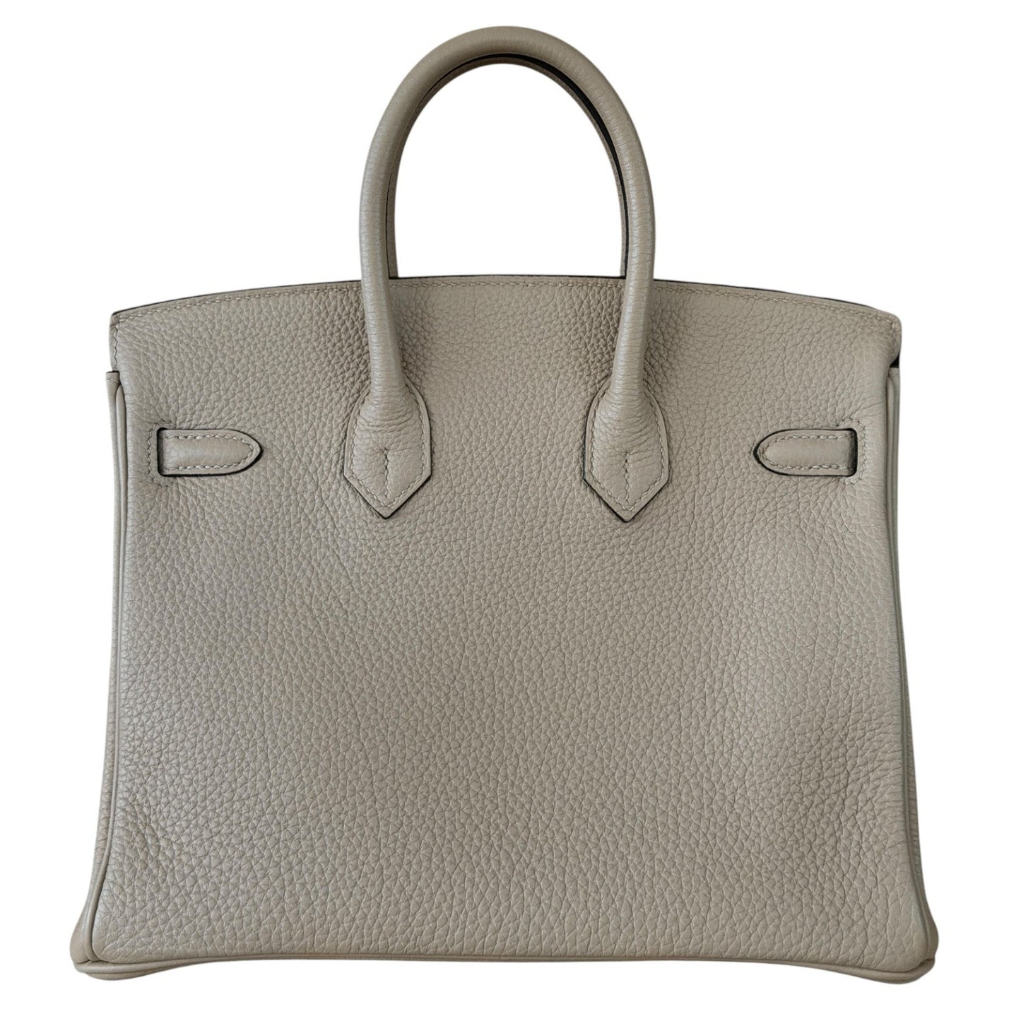 Hermes Birkin 25 Gris Tourterelle Gray Togo Leather Rose Gold Hardware