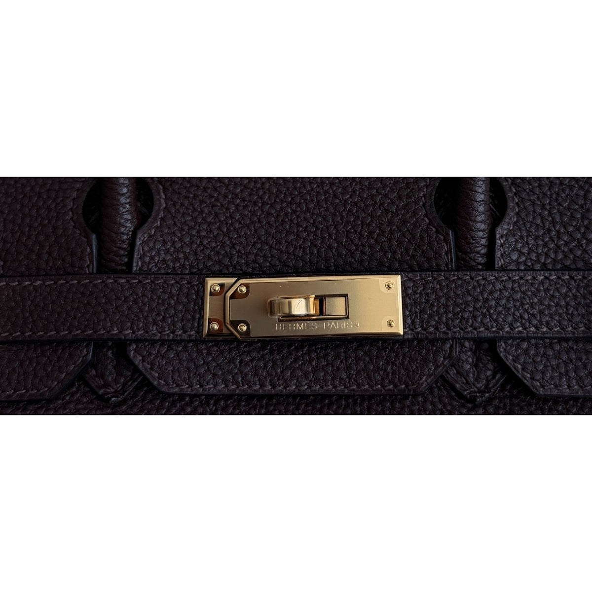 Hermes Birkin 30 Chocolate Brown Togo Leather Gold Hardware Handbag