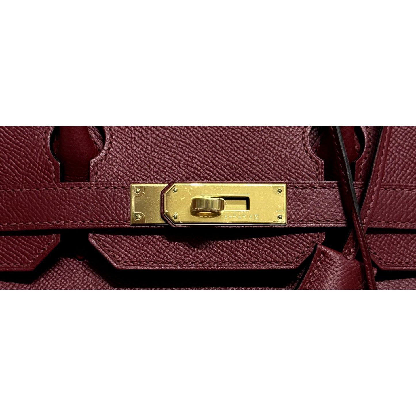 Hermes Birkin 30 Rouge Grenat Burgundy Red Epsom Leather Gold Hardware