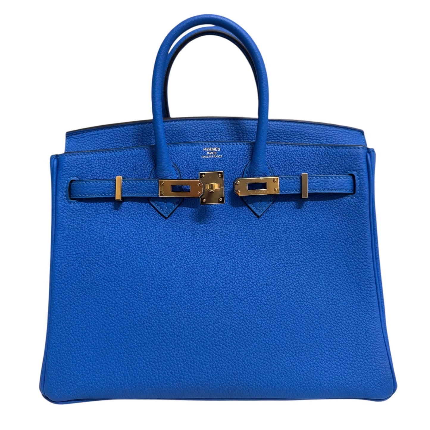 Hermes Birkin 25 Blue Hydra Togo Leather Gold Hardware RARE New 2024