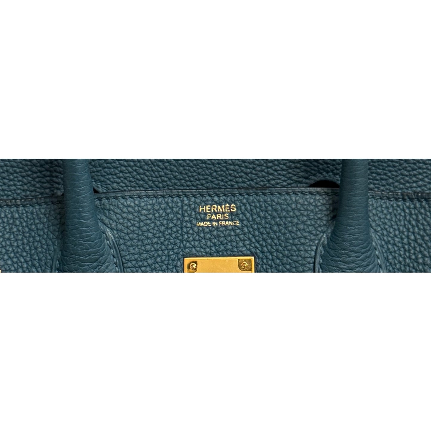 Hermes Birkin 30 Blue Colvert Green Togo Leather Gold Hardware RARE