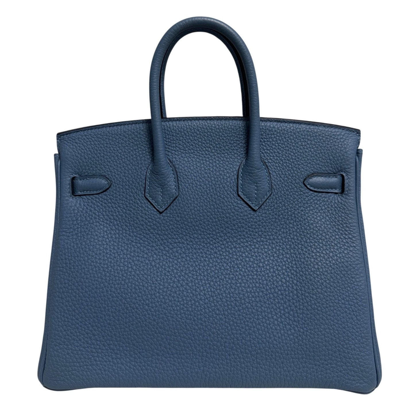 Hermes Birkin 25 Blue Azur Togo Leather Gold Hardware RARE
