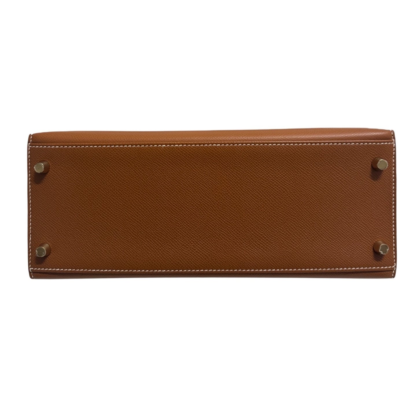 Hermes Kelly 28 Sellier Gold Tan Epsom Leather Gold Hardware RARE
