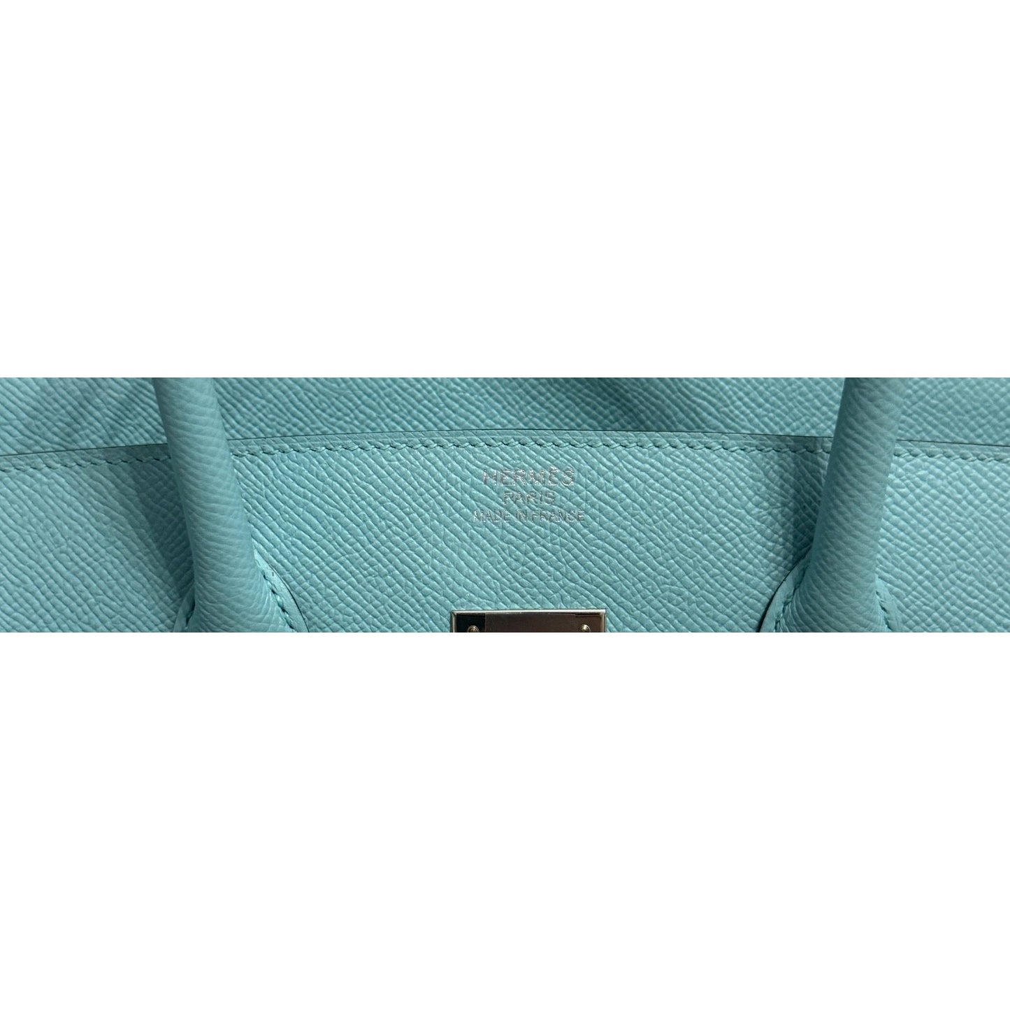 Hermes Birkin 35 Blue Atoll Epsom Leather Palladium Hardware RARE