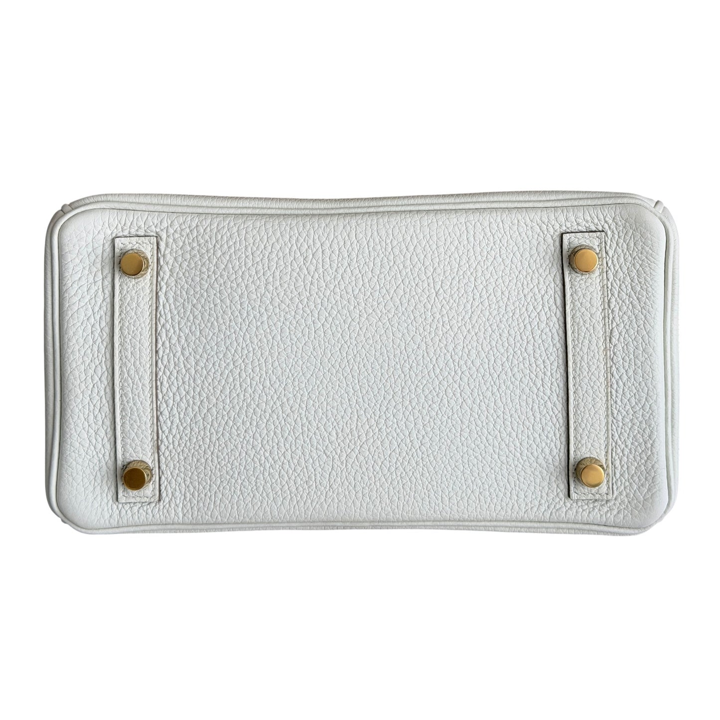 Hermes Birkin 25 Mushroom White Gray Togo Leather Gold Hardware