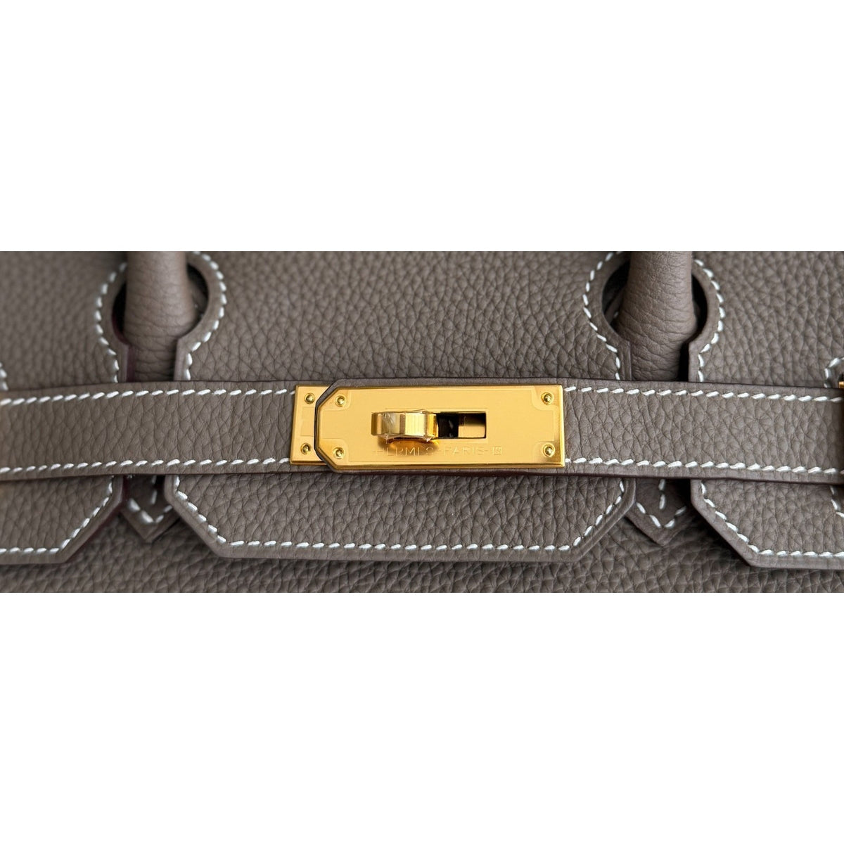 Hermes Birkin 30 Etoupe Gray Togo Leather Gold Hardware