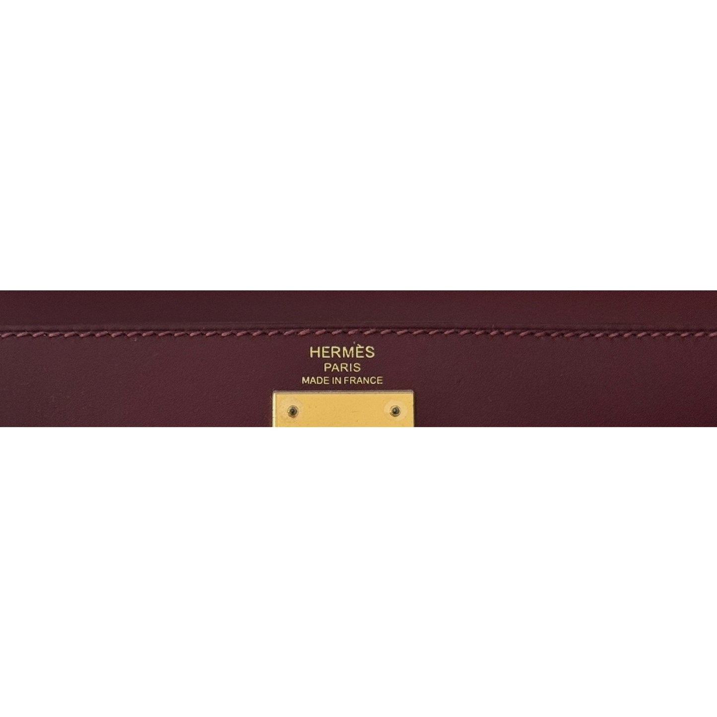 Hermes Kelly 28 Sellier Rouge H Red Sombrero Leather Gold Hardware RARE