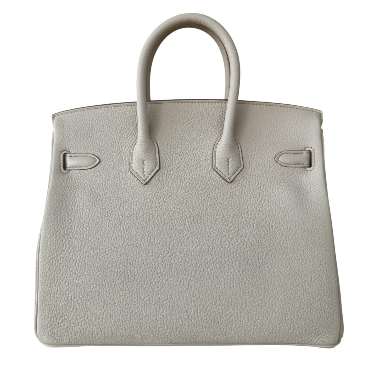 Hermes Birkin 25 Beton Beige Cream Togo Leather Gold Hardware
