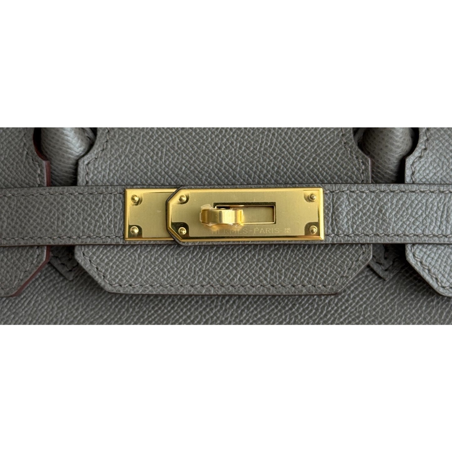 Hermes Birkin 30 Gris Etain Gray Epsom Leather Gold Hardware