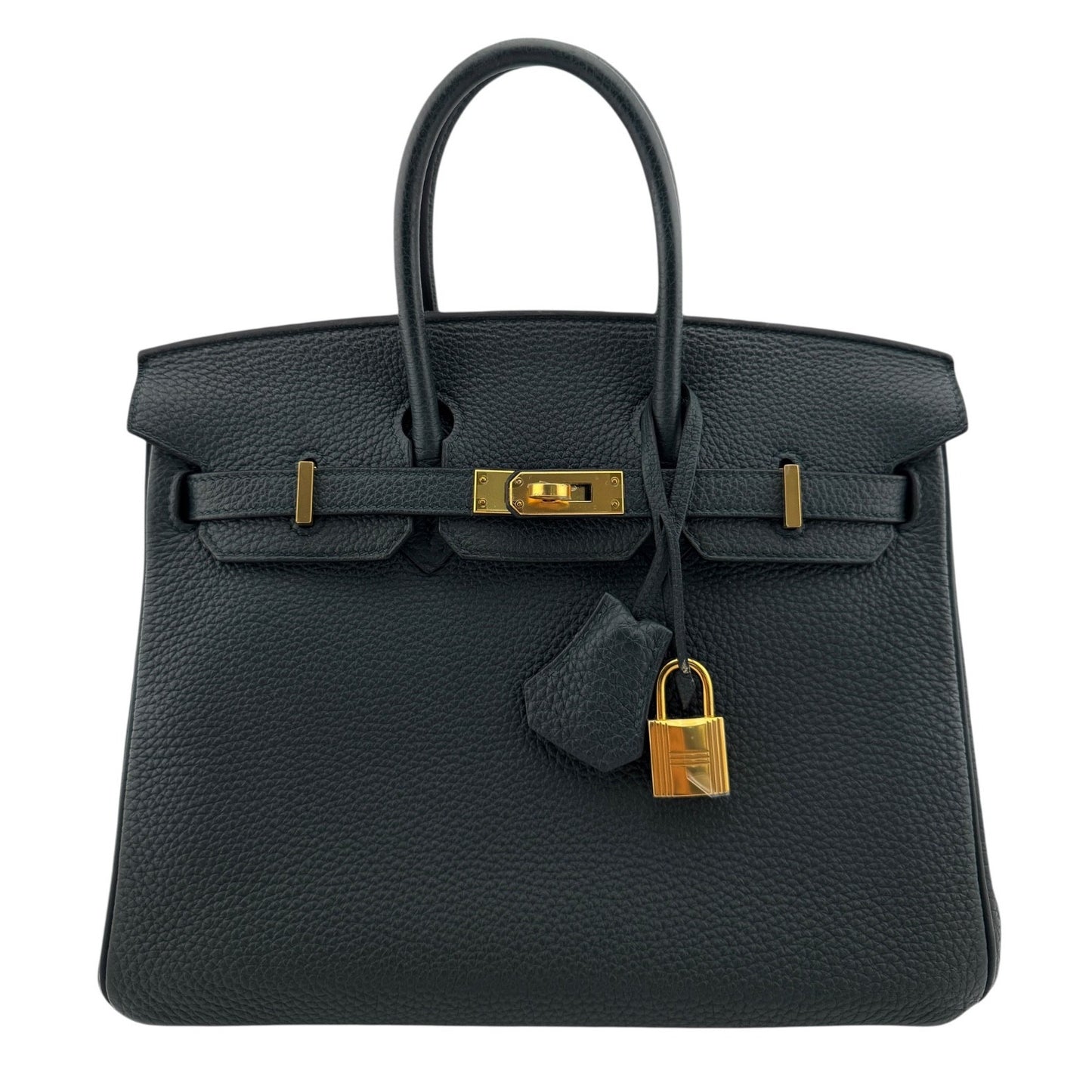 Hermes Birkin 25 Vert Cypress Dark Green Togo Leather Gold Hardware Handbag