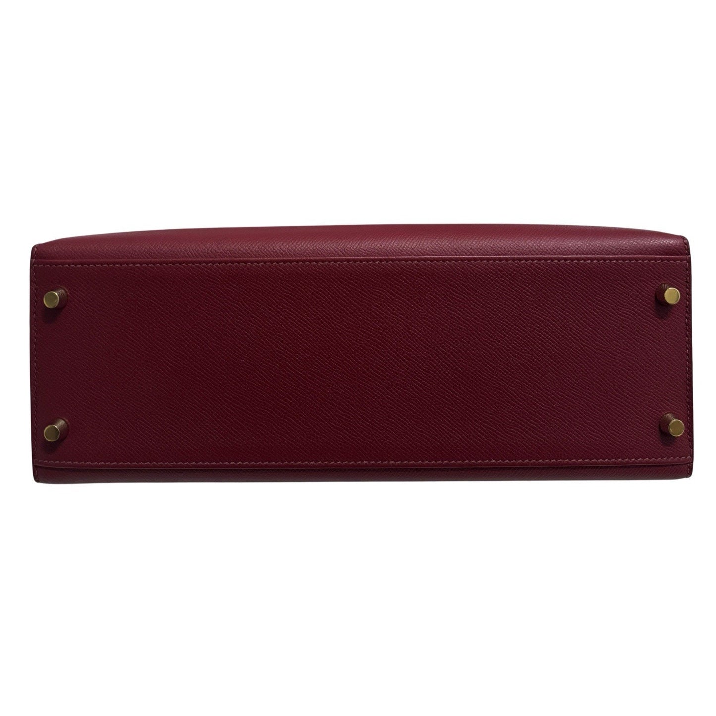 Hermes Kelly 32 Sellier Rouge Grenat Red Leather Gold Hardware