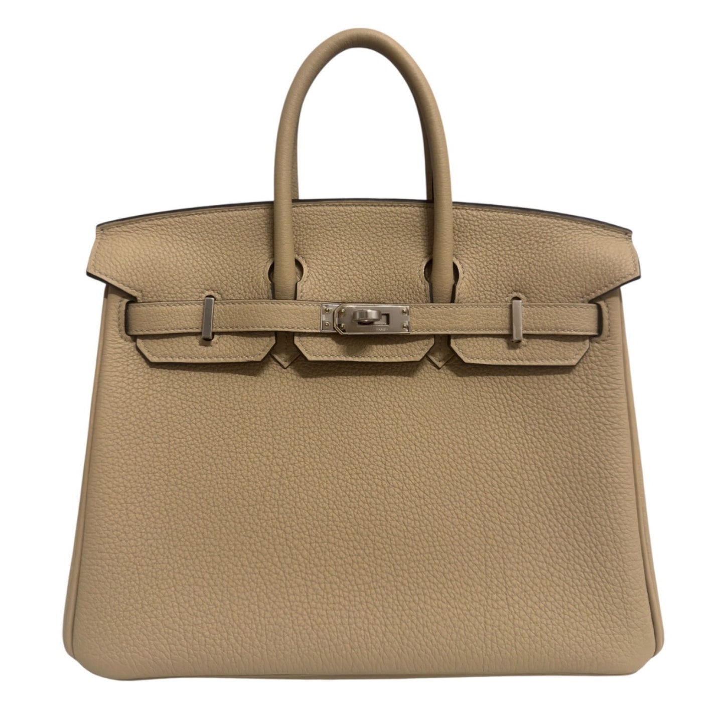 Hermes Birkin 25 Trench Tan Beige Togo Leather Gold Hardware NEW
