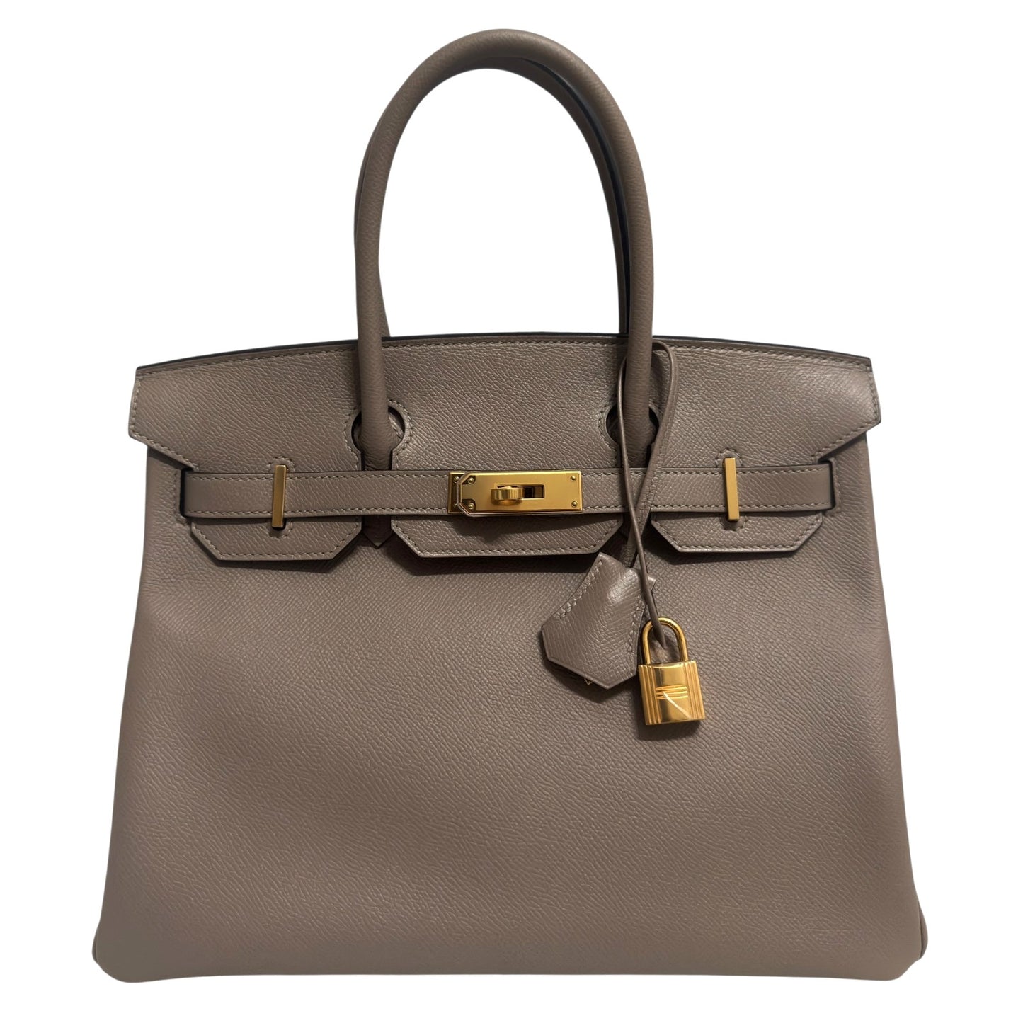Hermes Birkin 30 Gris Asphalt Gray Epsom Leather Gold Hardware