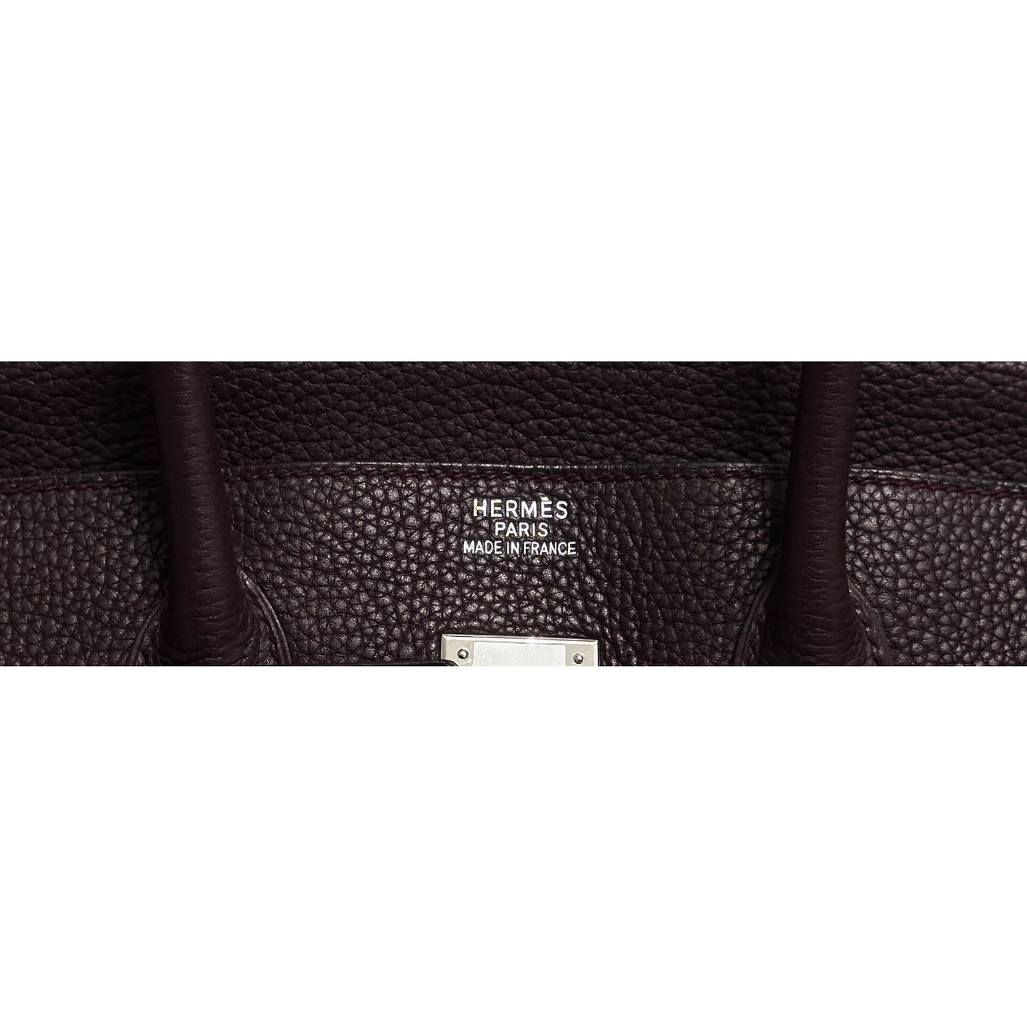 Hermes Birkin 35 Bourdeaux Red Burgundy Togo Leather Palladium Hardware RARE