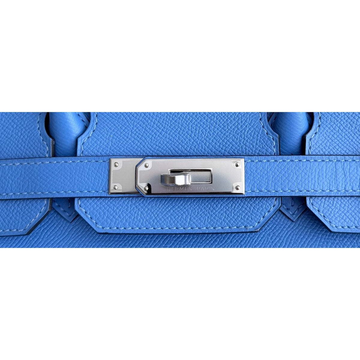 Hermes Birkin 30 Blue Paradise Epsom Leather Palladium Hardware