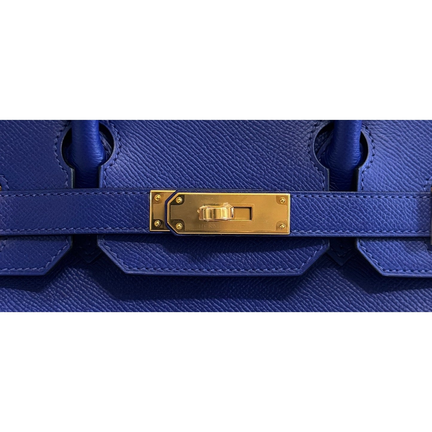 Hermes Birkin 30 Blue Electric Epsom Leather Gold Hardware