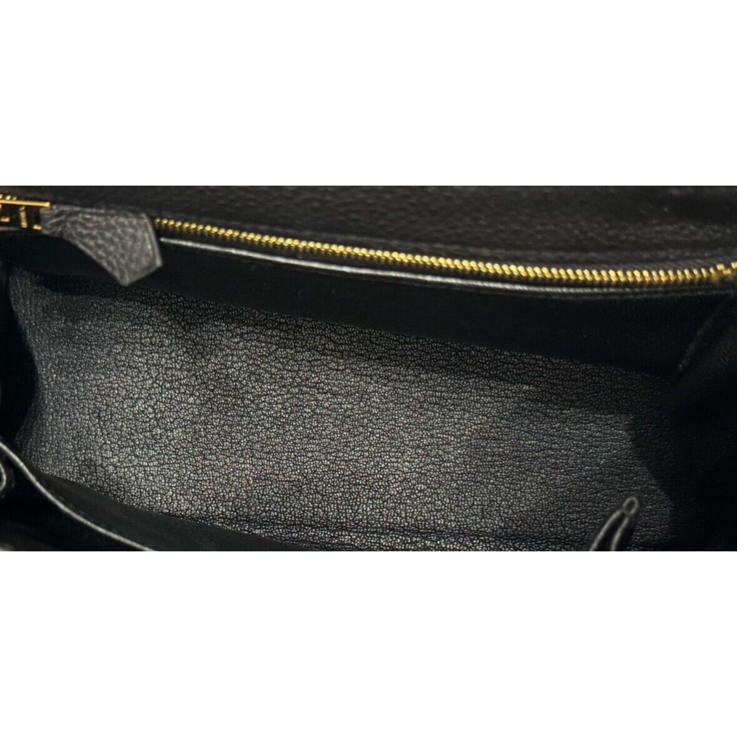 Hermes Kelly 25 Lizard Touch Black Noir Togo Leather Permabrass Hardware 2023