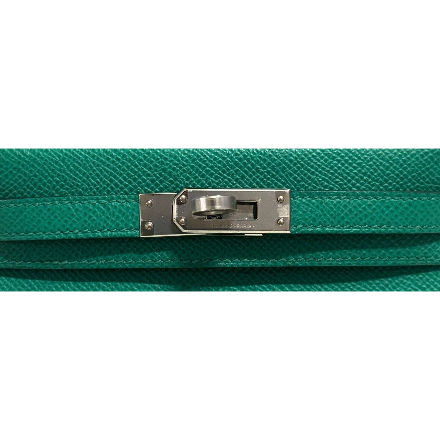 Hermes Kelly Mini 20 Vert Jade Green Epsom Leather Palladium Hardware 2022